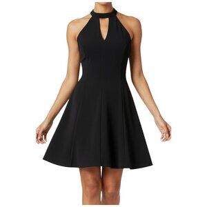 Amanda Uprichard Black Halter Cutout Cocktail Dress M